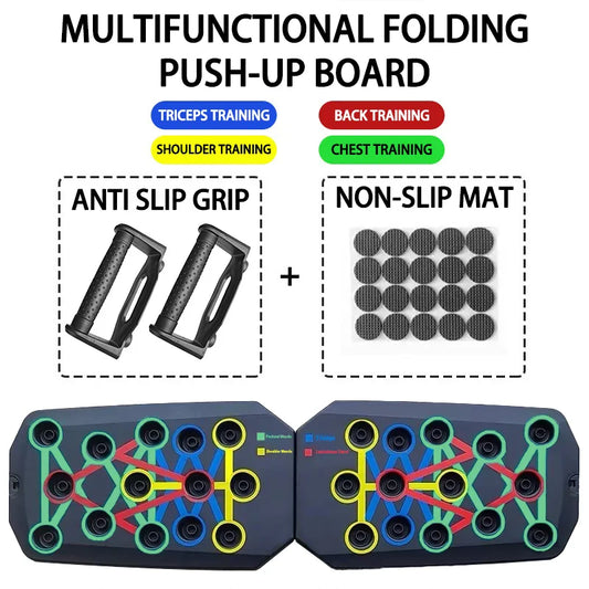 Elevate Your Workout with the Portable Push-Up Board Set - Multifunctional Fitness Equipment for Total Body Training