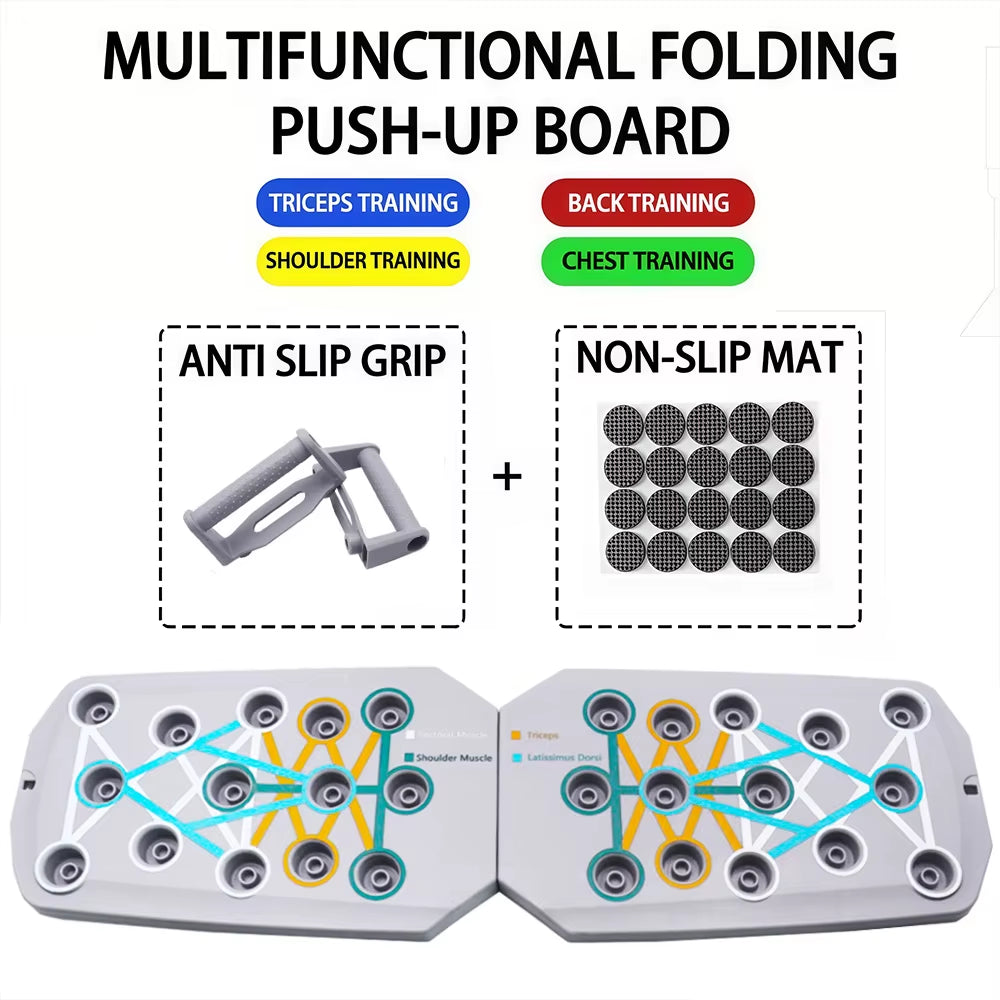 Elevate Your Workout with the Portable Push-Up Board Set - Multifunctional Fitness Equipment for Total Body Training